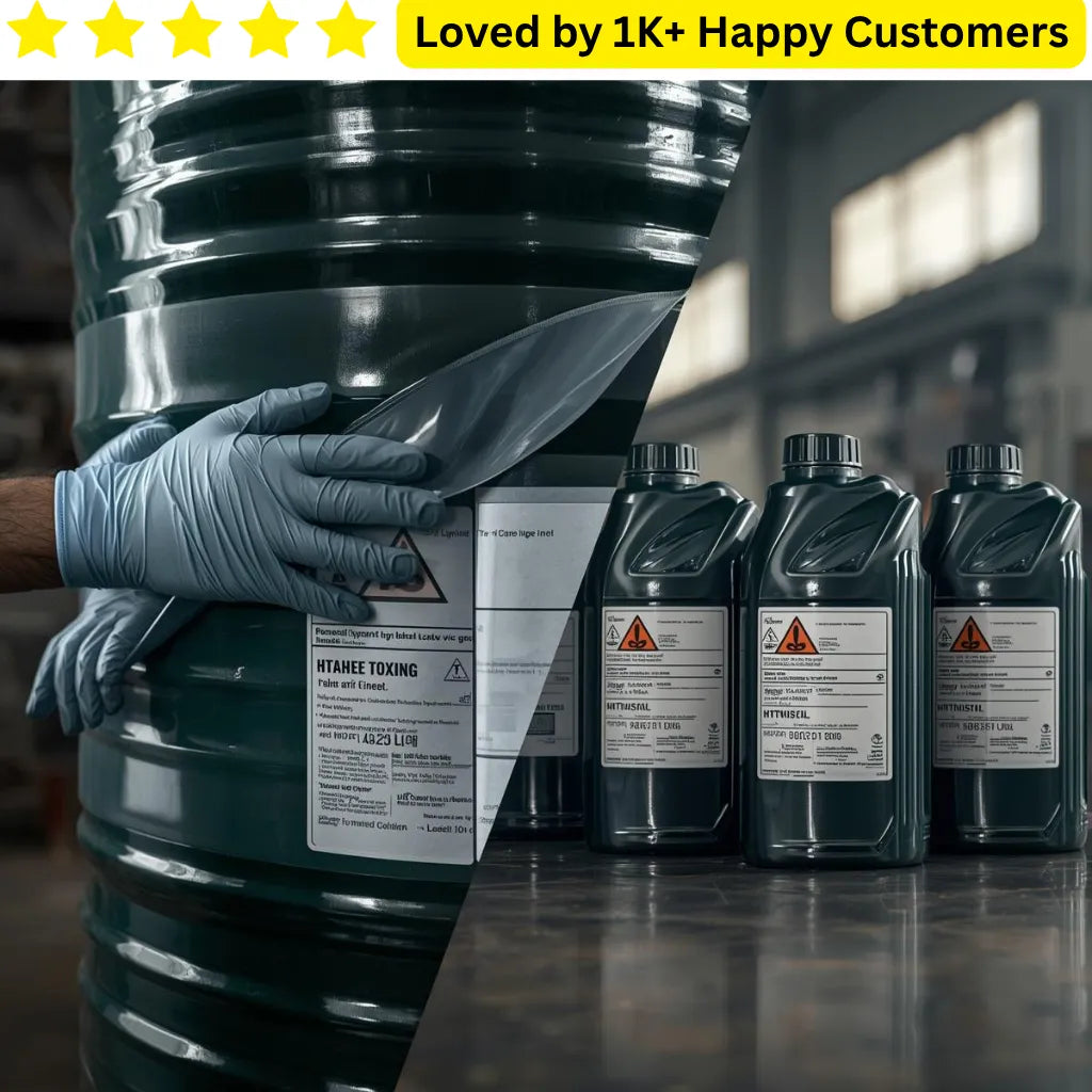 Person wearing gloves holding a large container with hazardous material labels, surrounded by smaller containers in an industrial setting. Premium Transparent Labels South Africa: Industrial Quality from One A4 Sheet

Elevate your brand with the "no-label look" using our professional Transparent Labels South Africa.